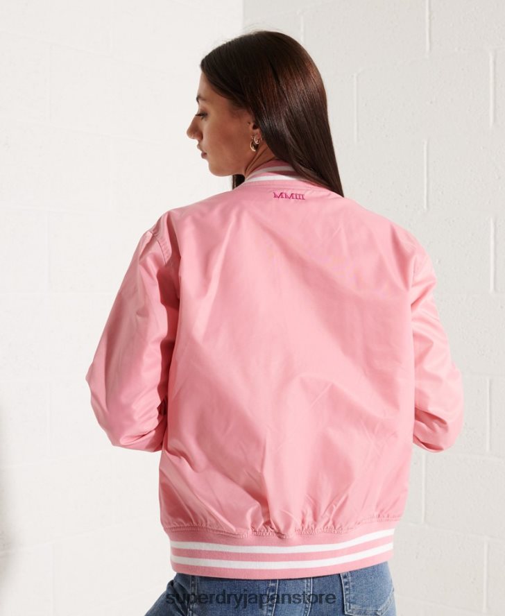 クラシックなスタジャン 女性 Superdry 衣類 ピンク 2J62PZ5582
