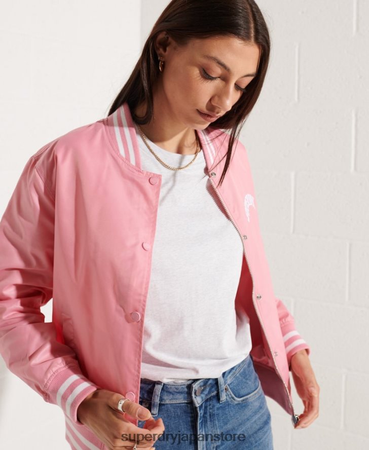 クラシックなスタジャン 女性 Superdry 衣類 ピンク 2J62PZ5582