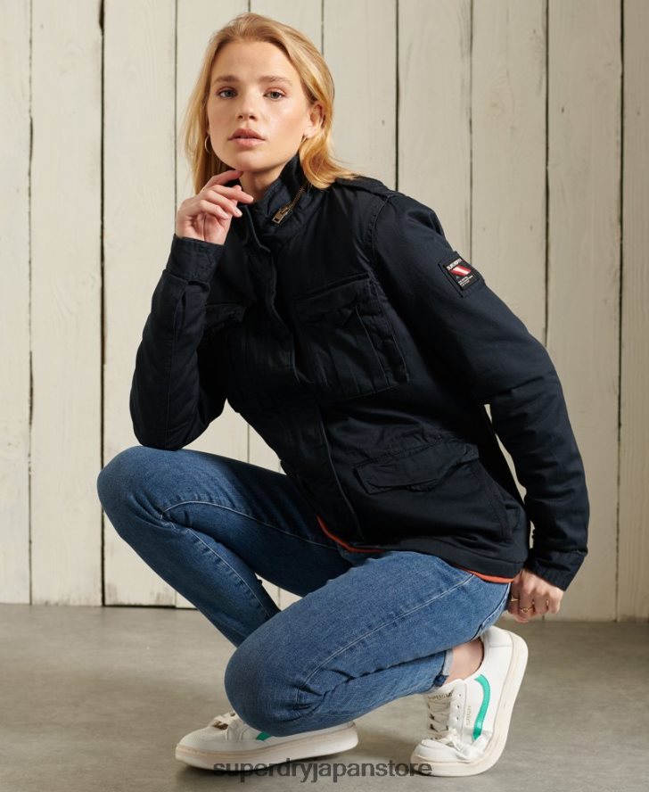 クラシックルーキーボーグジャケット 女性 Superdry 衣類 海軍 2J62PZ5583