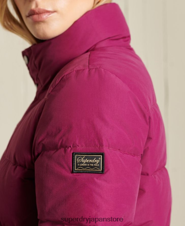 ソースレトロパファージャケット 女性 Superdry 衣類 紫 2J62PZ5587