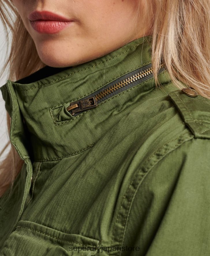 クラシックルーキーボーグジャケット 女性 Superdry 衣類 緑 2J62PZ5588