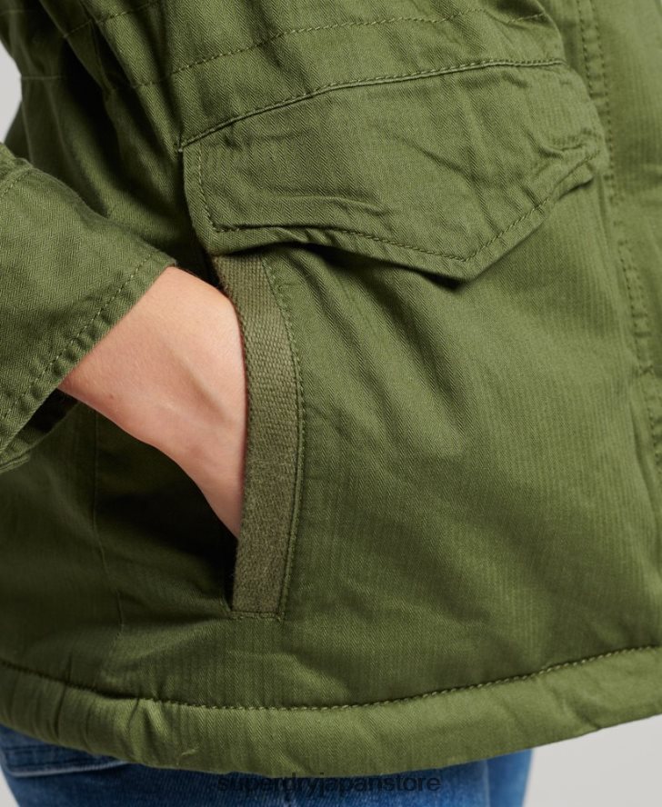 クラシックルーキーボーグジャケット 女性 Superdry 衣類 緑 2J62PZ5588