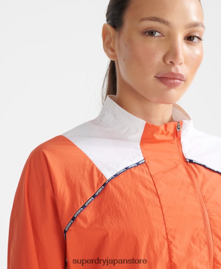 ランクロップド耐候性コート 女性 Superdry 衣類 オレンジ 2J62PZ5594