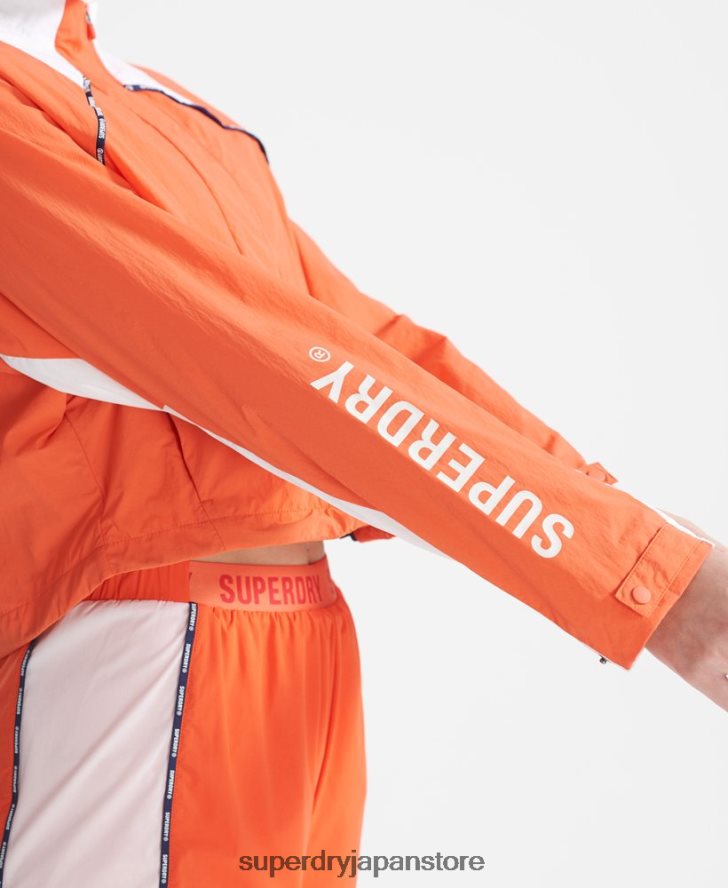 ランクロップド耐候性コート 女性 Superdry 衣類 オレンジ 2J62PZ5594