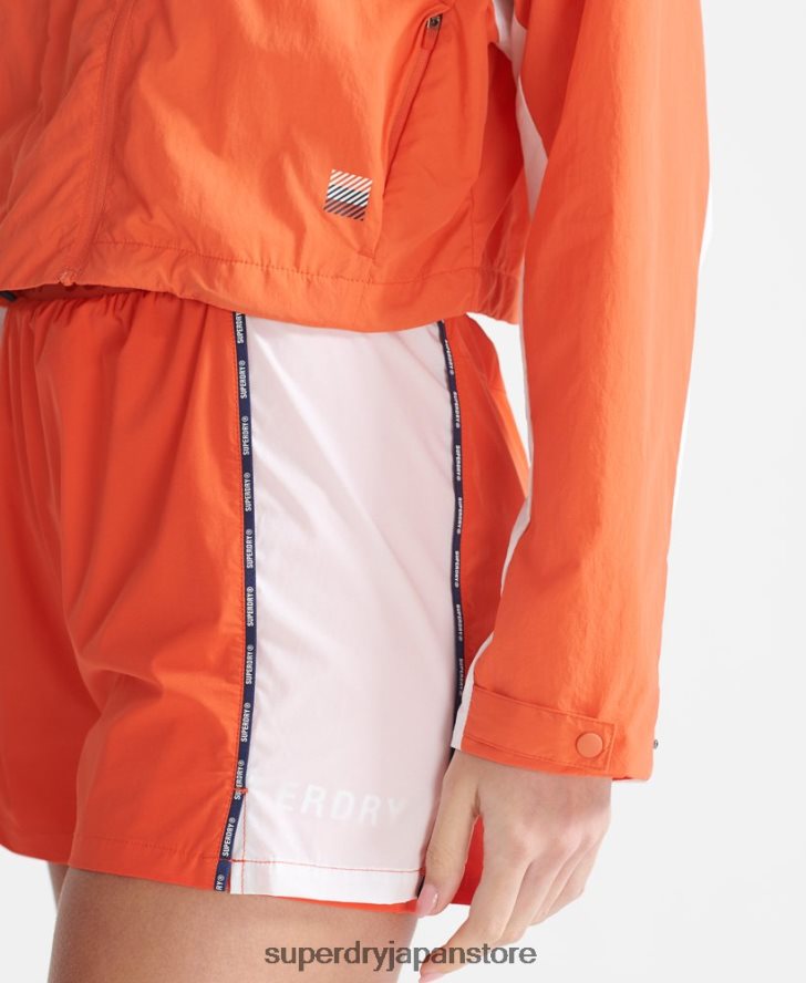 ランクロップド耐候性コート 女性 Superdry 衣類 オレンジ 2J62PZ5594