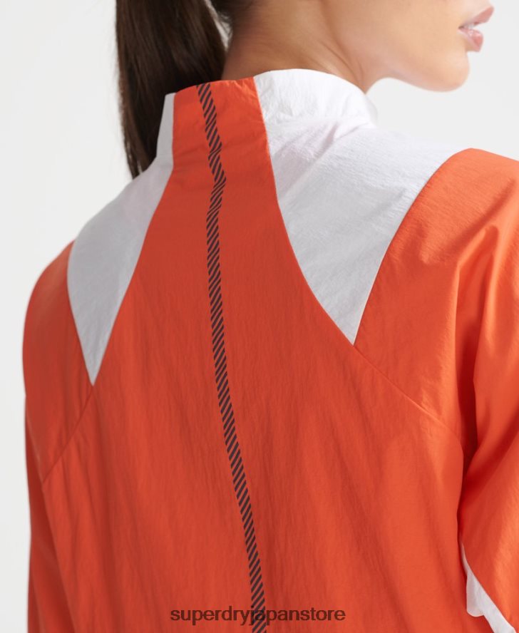 ランクロップド耐候性コート 女性 Superdry 衣類 オレンジ 2J62PZ5594