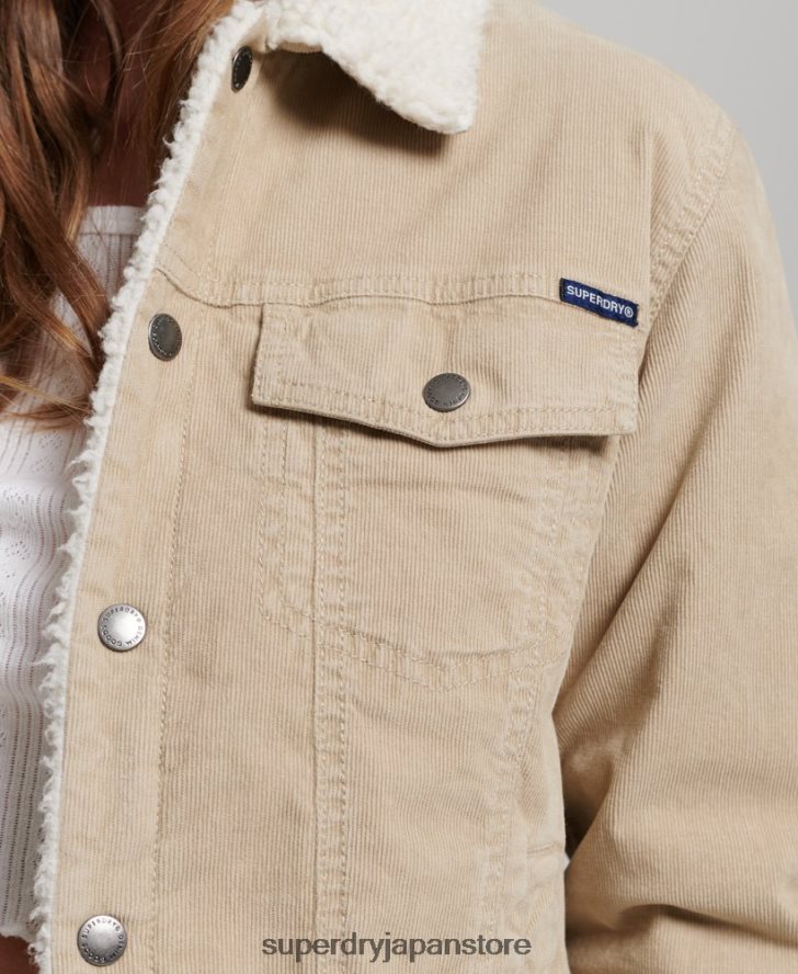 シェルパコードトラッカージャケット 女性 Superdry 衣類 クリーム 2J62PZ5599