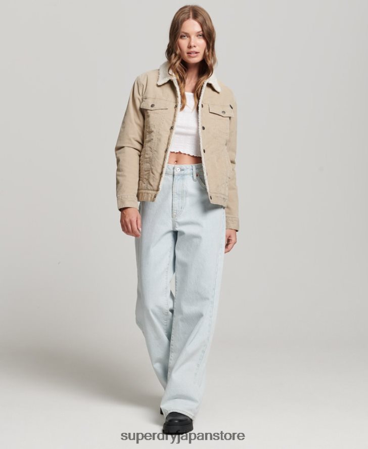 シェルパコードトラッカージャケット 女性 Superdry 衣類 クリーム 2J62PZ5599
