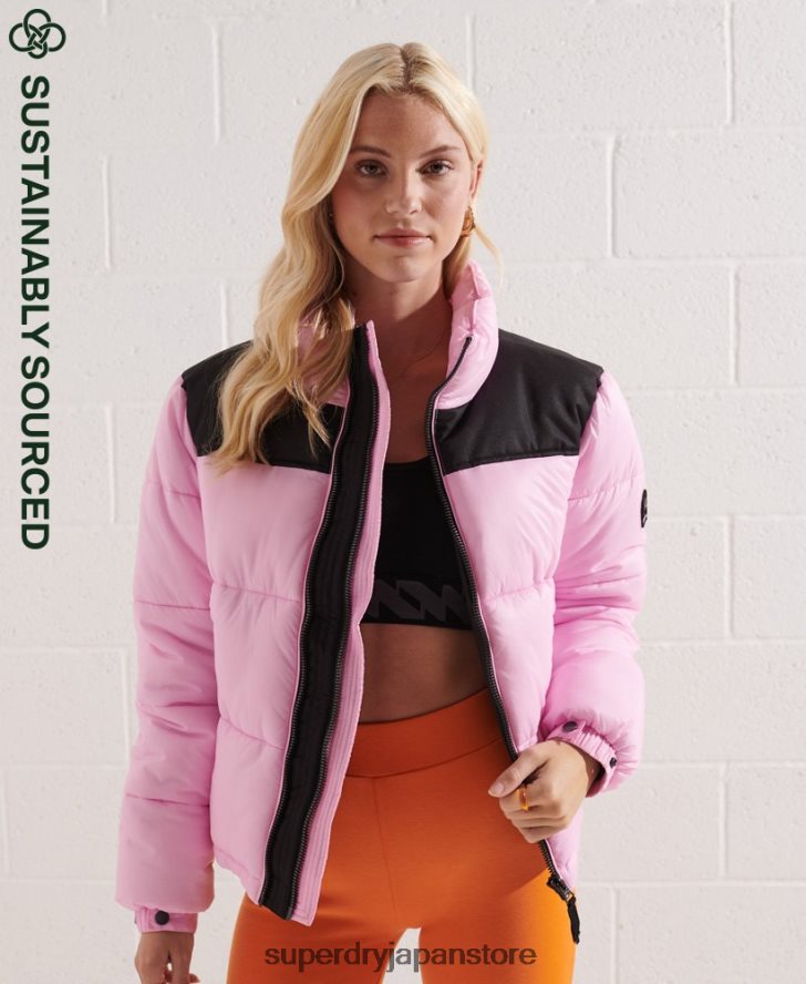 コードジャケット 女性 Superdry 衣類 ピンク 2J62PZ5601
