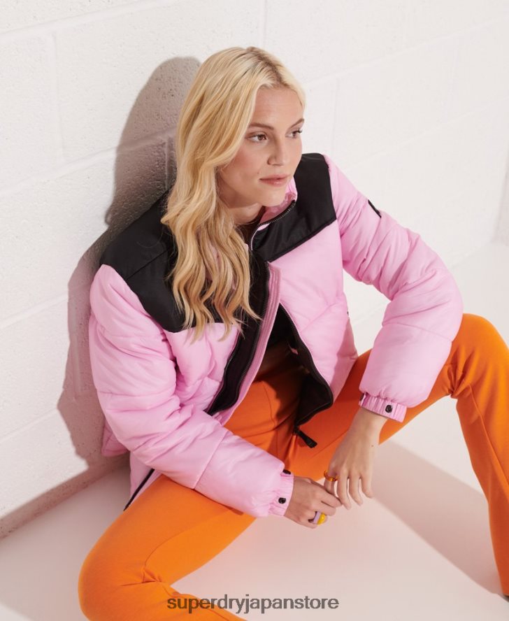 コードジャケット 女性 Superdry 衣類 ピンク 2J62PZ5601