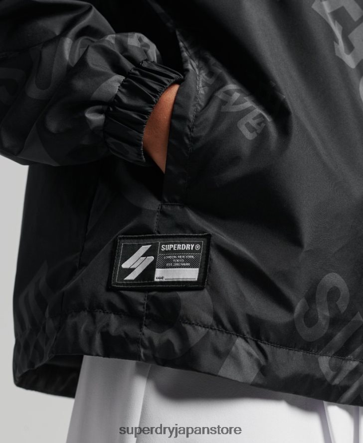 コードに不可欠なグラフィックのオーバーヘッド 女性 Superdry 衣類 黒 2J62PZ5602