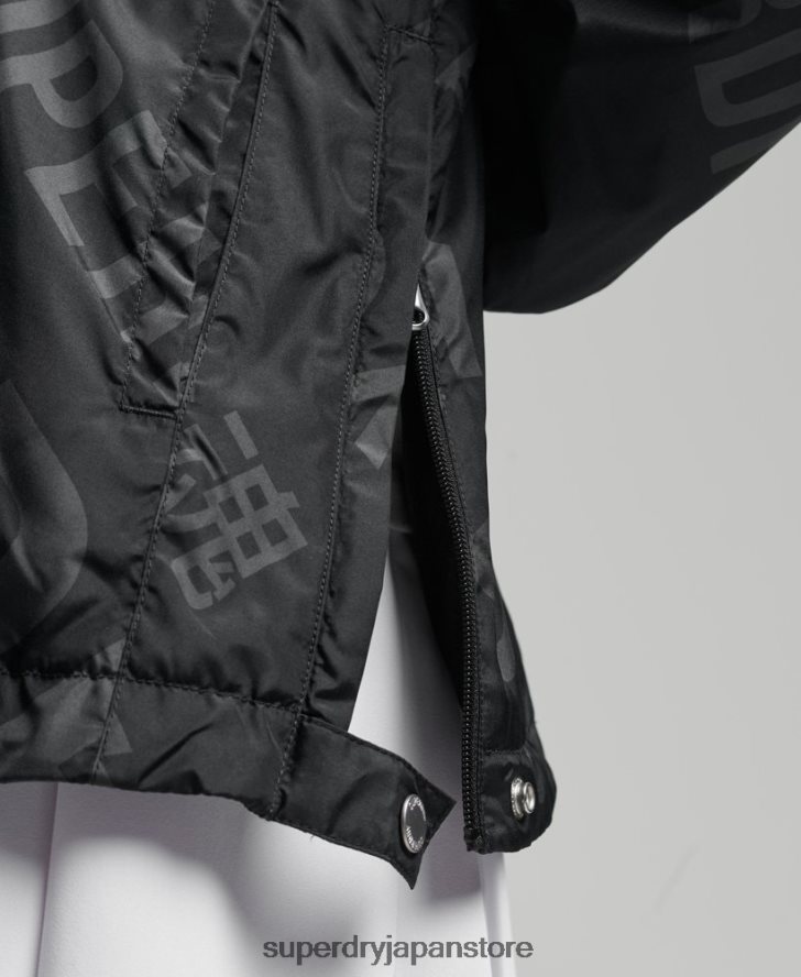 コードに不可欠なグラフィックのオーバーヘッド 女性 Superdry 衣類 黒 2J62PZ5602