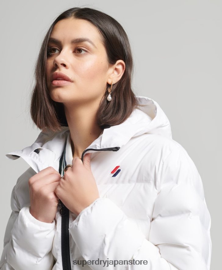 オールシーズン対応の中綿ジャケット 女性 Superdry 衣類 白 2J62PZ5603