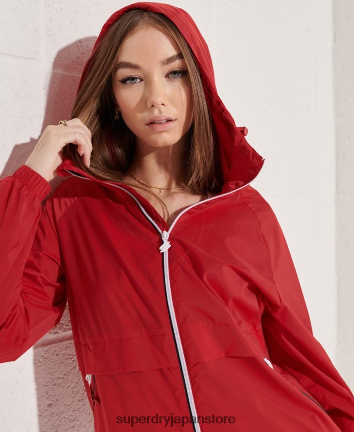 コードスポーツ軽量ジャケット 女性 Superdry 衣類 赤 2J62PZ5604