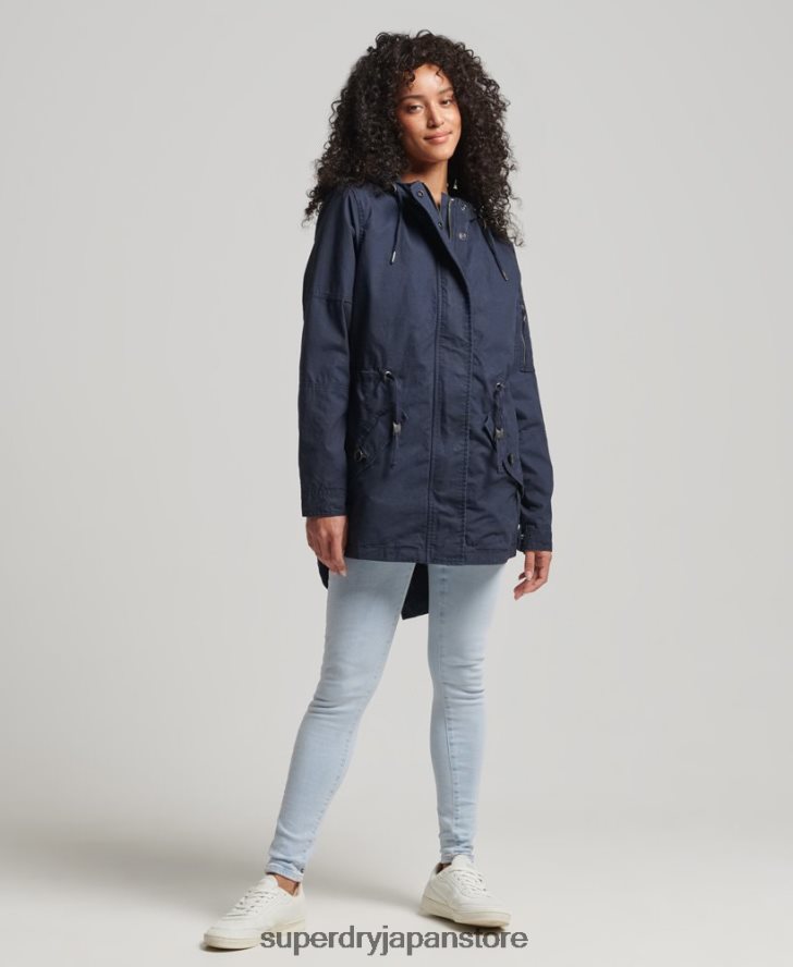 フィールドパーカー 女性 Superdry 衣類 海軍 2J62PZ5609