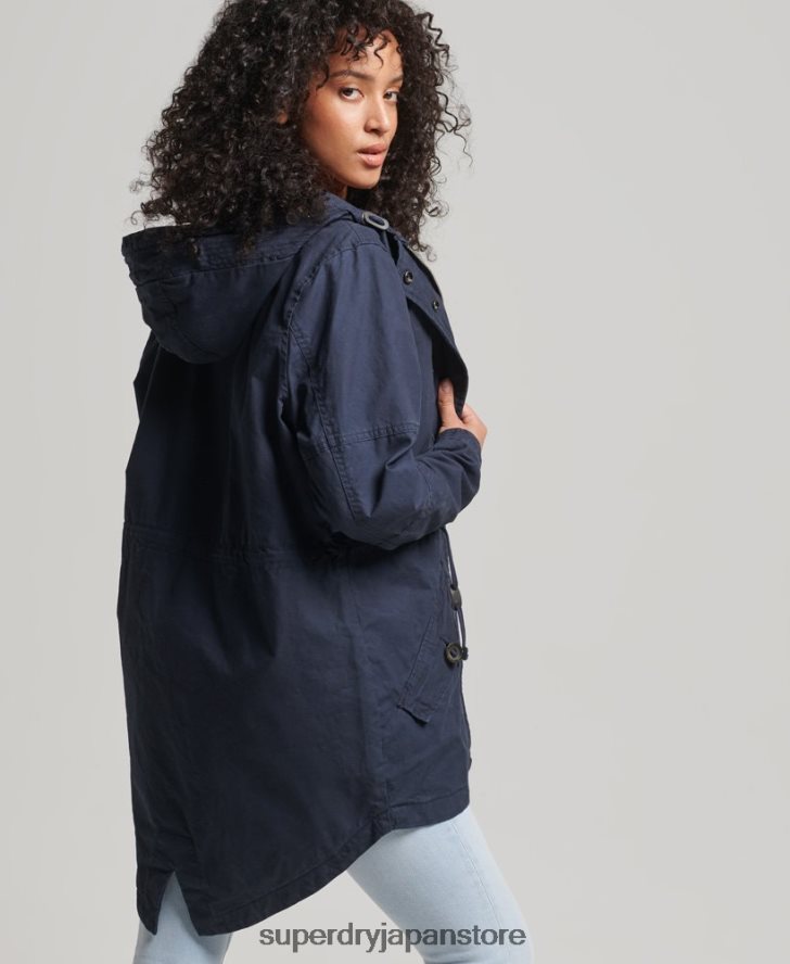 フィールドパーカー 女性 Superdry 衣類 海軍 2J62PZ5609