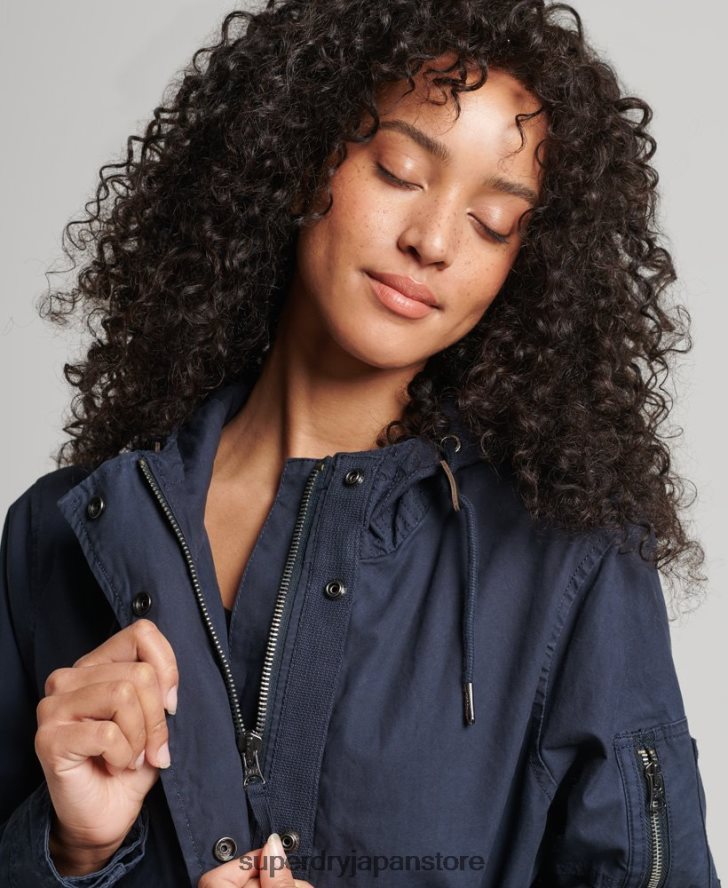 フィールドパーカー 女性 Superdry 衣類 海軍 2J62PZ5609