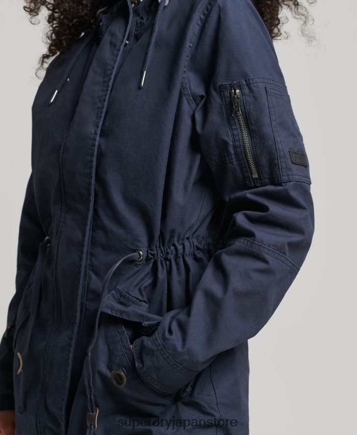 フィールドパーカー 女性 Superdry 衣類 海軍 2J62PZ5609