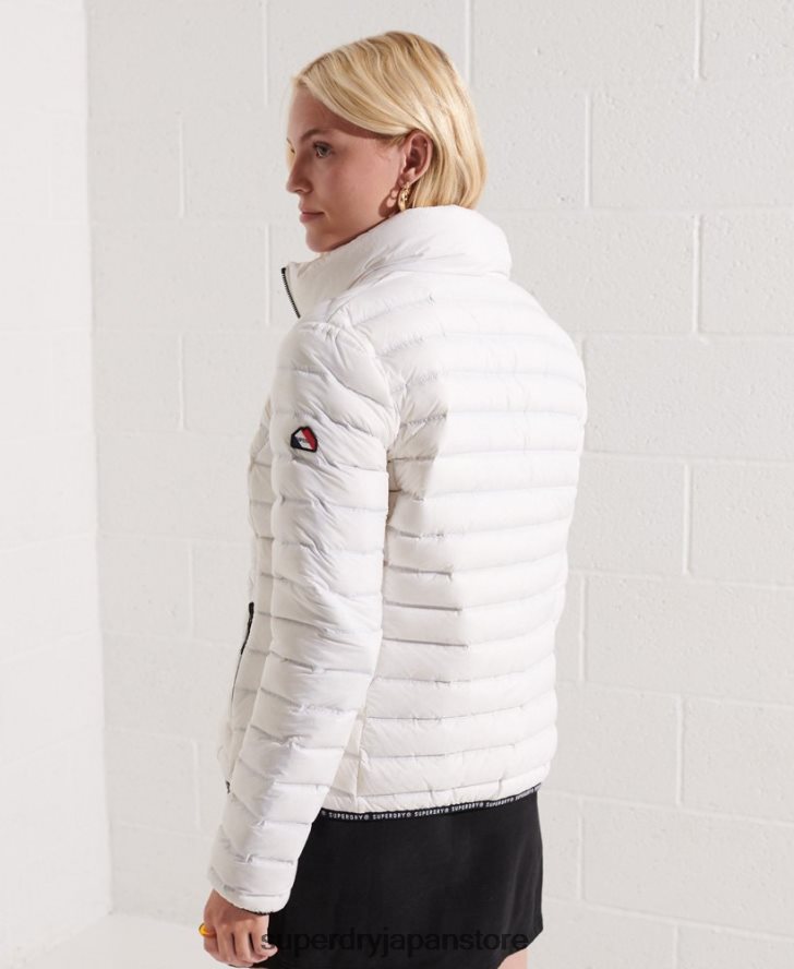 コアダウン中綿ジャケット 女性 Superdry 衣類 白 2J62PZ5612