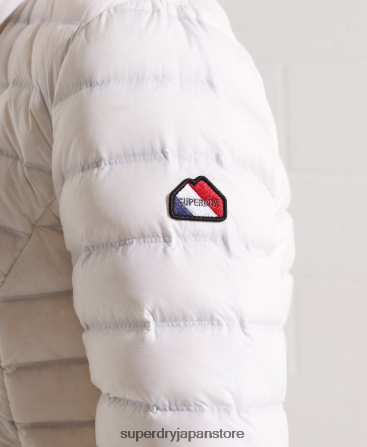 コアダウン中綿ジャケット 女性 Superdry 衣類 白 2J62PZ5612