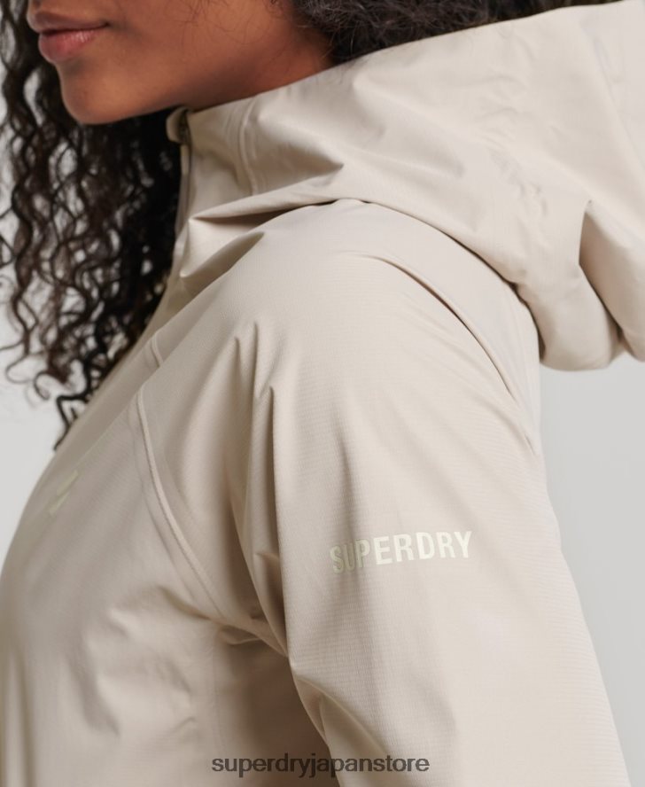 防水ジャケット 女性 Superdry 衣類 ベージュ 2J62PZ5616