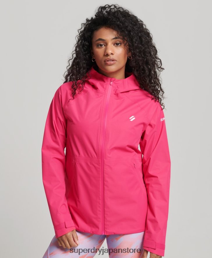 防水ジャケット 女性 Superdry 衣類 ピンク 2J62PZ5617