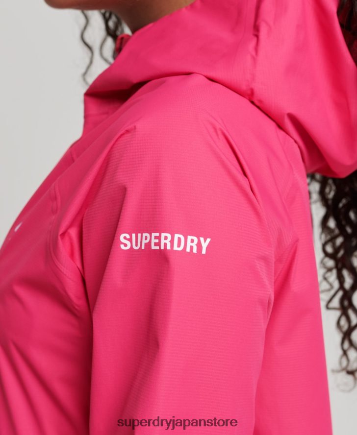 防水ジャケット 女性 Superdry 衣類 ピンク 2J62PZ5617