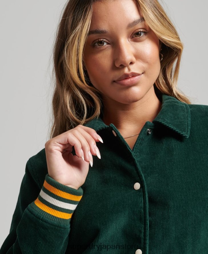 コードコーチボンバージャケット 女性 Superdry 衣類 緑 2J62PZ5618