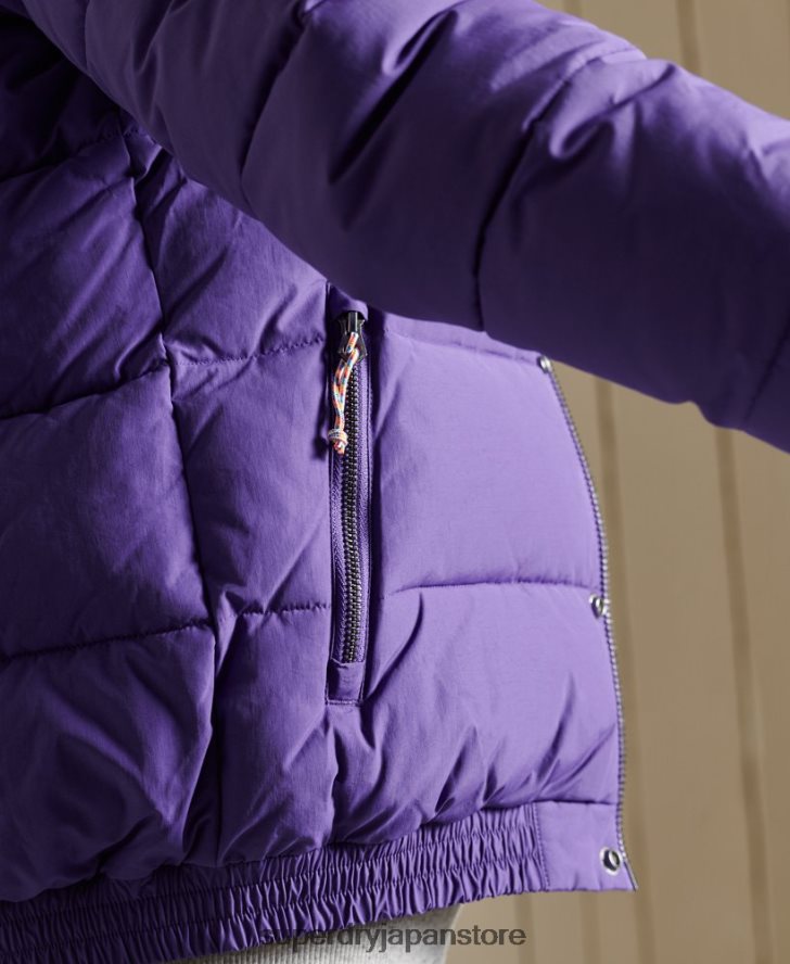 ソースレトロパファージャケット 女性 Superdry 衣類 紫 2J62PZ5621