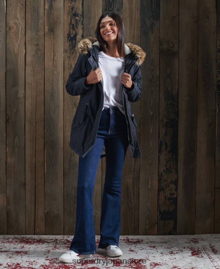 フィールドパーカーコート 女性 Superdry 衣類 海軍 2J62PZ5624