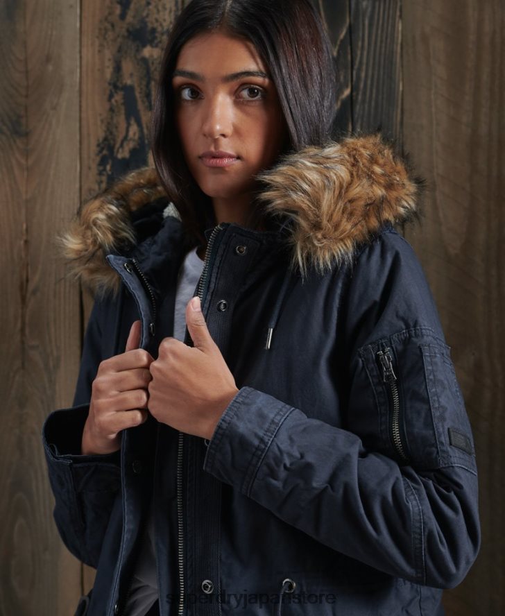フィールドパーカーコート 女性 Superdry 衣類 海軍 2J62PZ5624