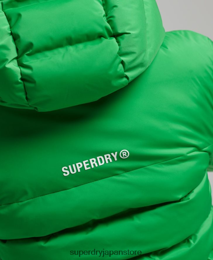 ヒートシールパッド入りジャケット 女性 Superdry 衣類 緑 2J62PZ5626