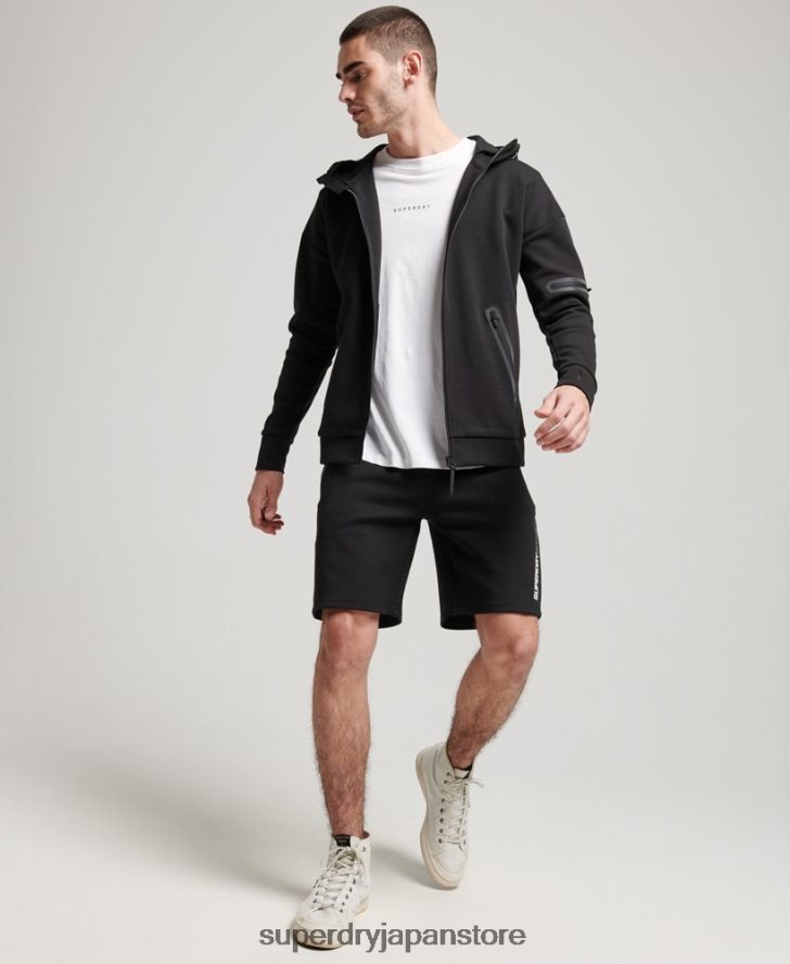 ジムテックジップパーカー 男性 Superdry 衣類 黒 2J62PZ562