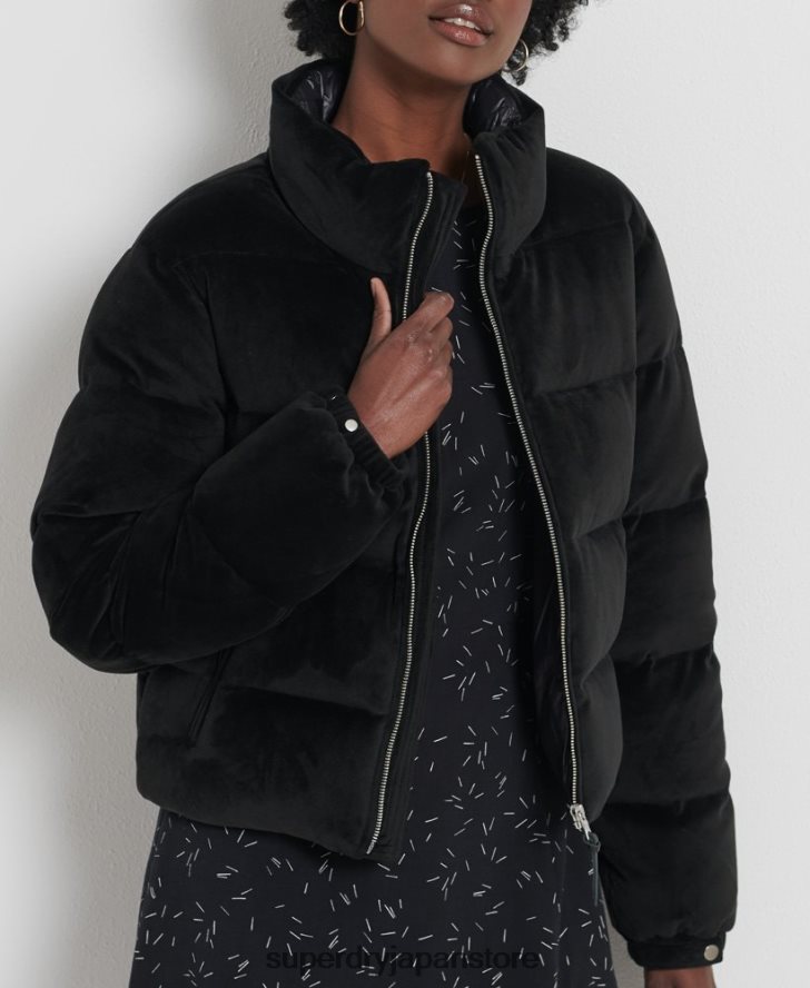 アルパインダウンパデッドジャケット 女性 Superdry 衣類 黒 2J62PZ5630
