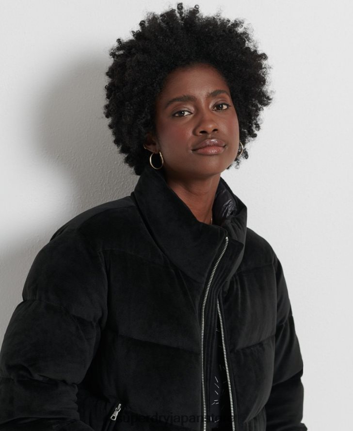 アルパインダウンパデッドジャケット 女性 Superdry 衣類 黒 2J62PZ5630