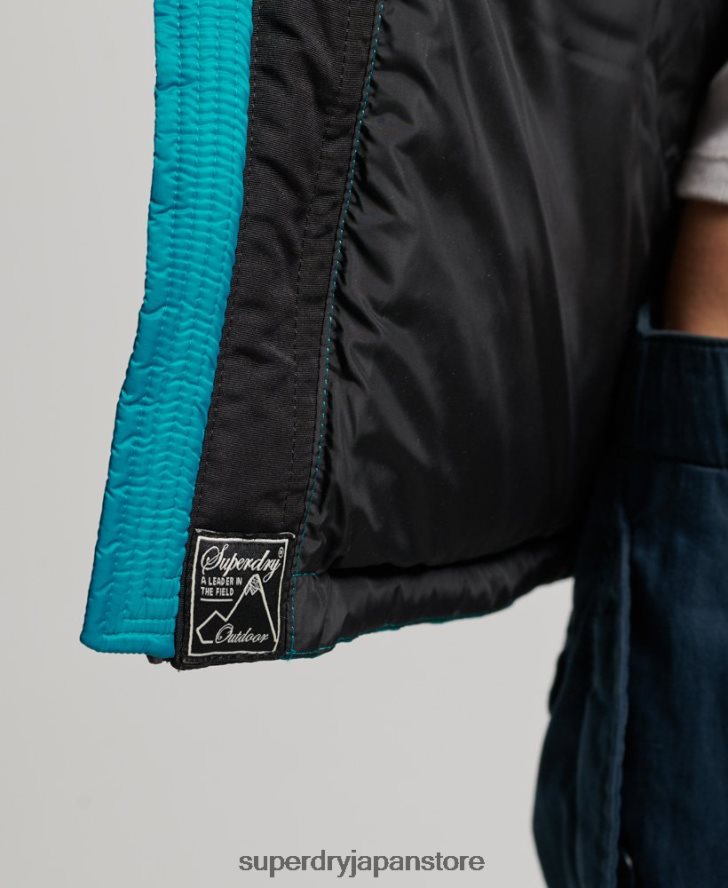 スポーツスタイルのコードパファージャケット 女性 Superdry 衣類 緑 2J62PZ5631