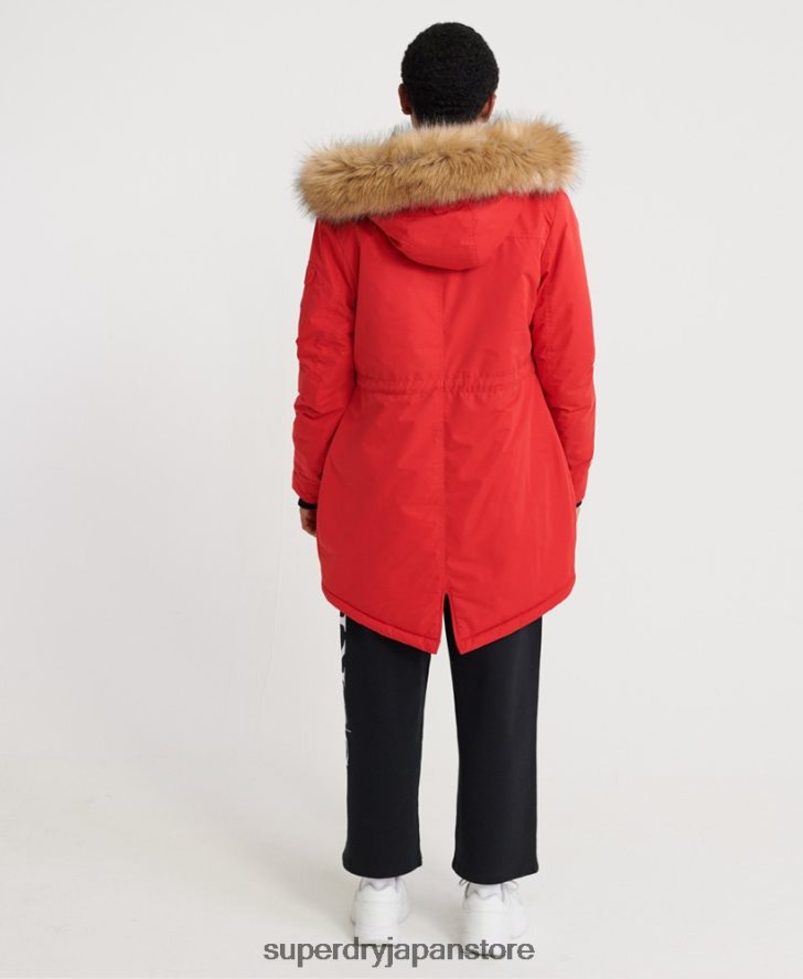 ナダレ マイクロファイバー パーカー 女性 Superdry 衣類 赤 2J62PZ5643