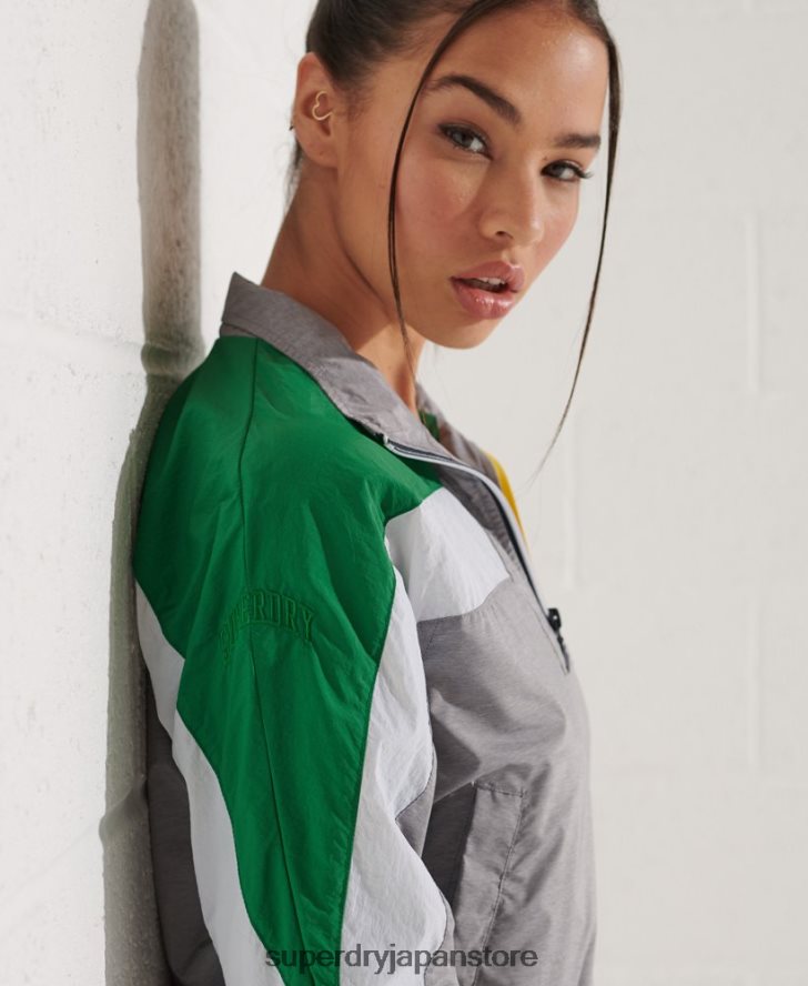 ドルマンオーバーヘッドトラックトップ 女性 Superdry 衣類 グレー 2J62PZ5645