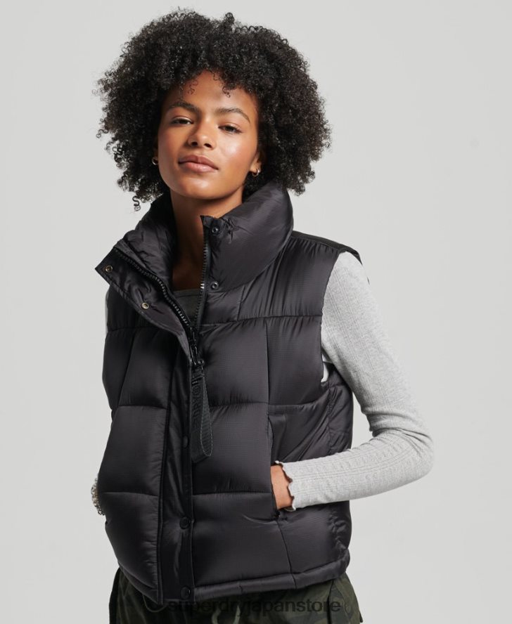 マウンテンスポーツジレ 女性 Superdry 衣類 黒 2J62PZ5646