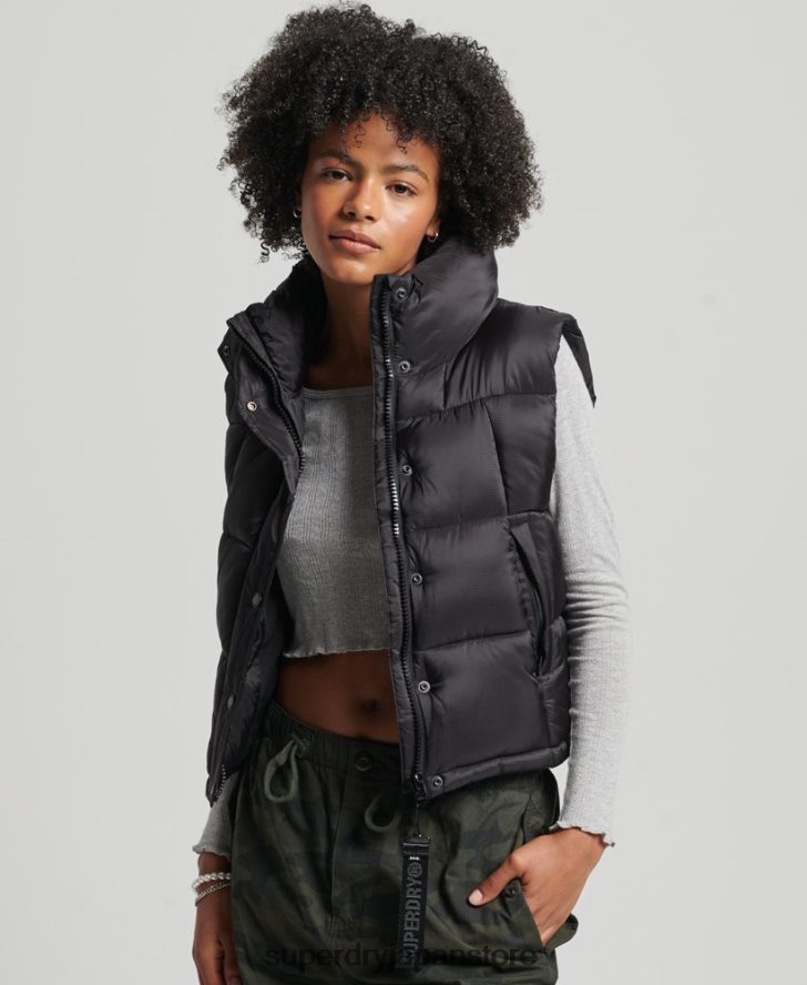 マウンテンスポーツジレ 女性 Superdry 衣類 黒 2J62PZ5646
