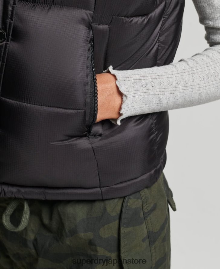 マウンテンスポーツジレ 女性 Superdry 衣類 黒 2J62PZ5646