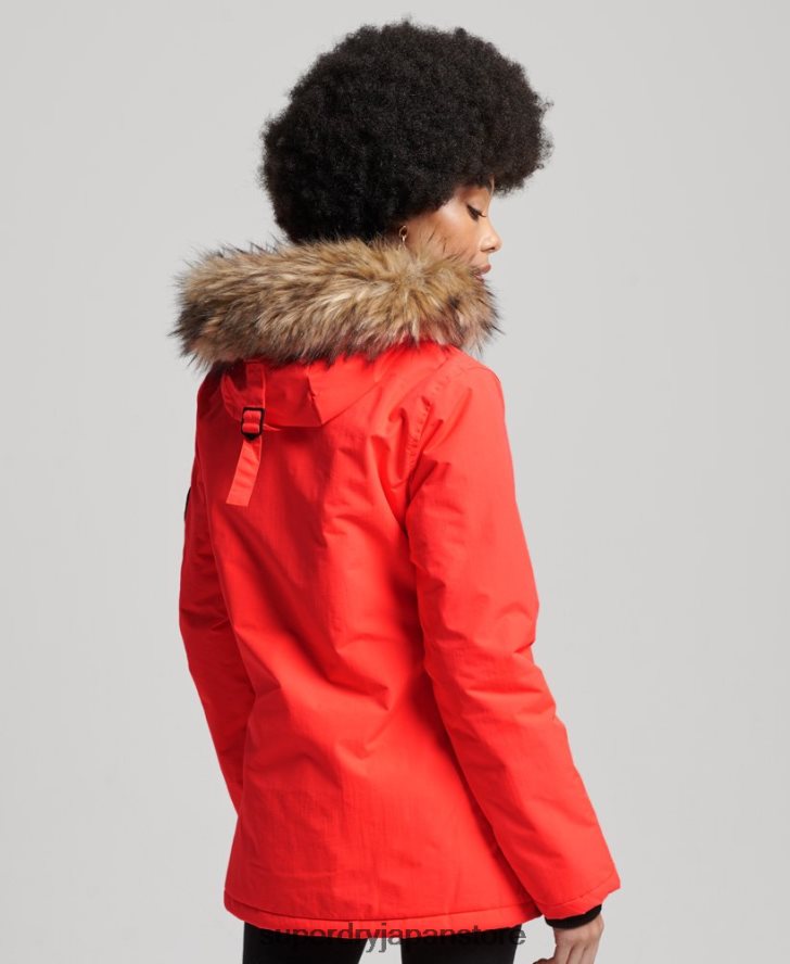 エベレストパーカージャケット 女性 Superdry 衣類 コーラル 2J62PZ5648