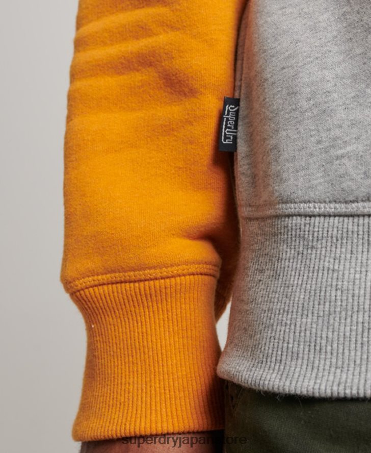 ベースボールクルースウェットシャツ 男性 Superdry 衣類 グレー 2J62PZ564