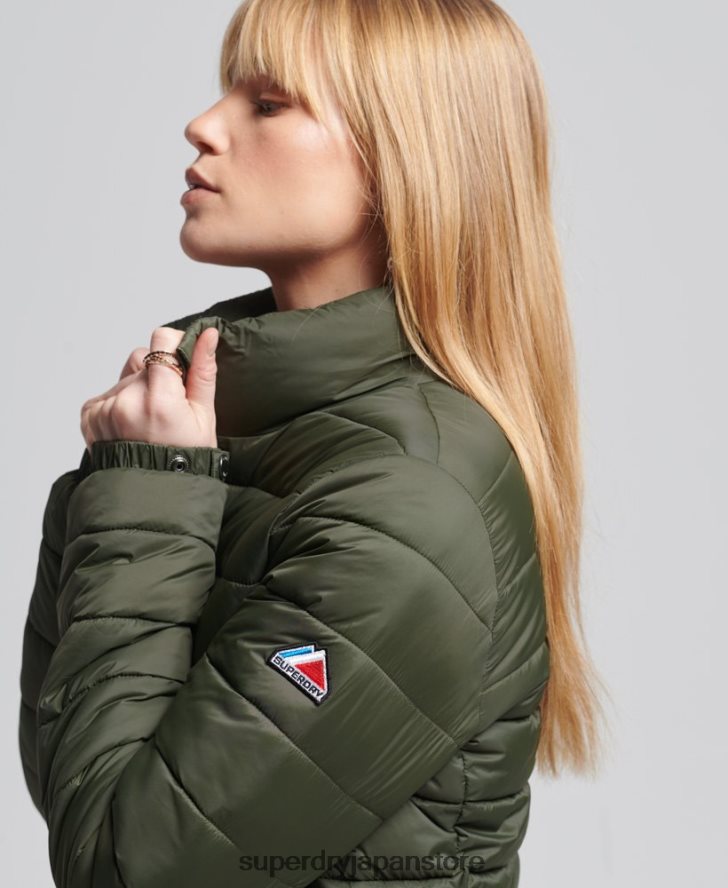 フジボンバージャケット 女性 Superdry 衣類 緑 2J62PZ5652