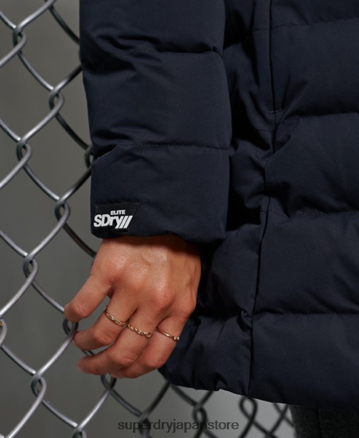 北極トールフグコート 女性 Superdry 衣類 海軍 2J62PZ5655