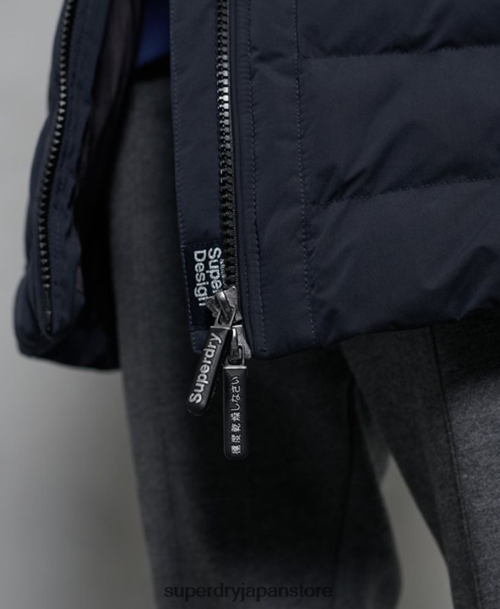 北極トールフグコート 女性 Superdry 衣類 海軍 2J62PZ5655