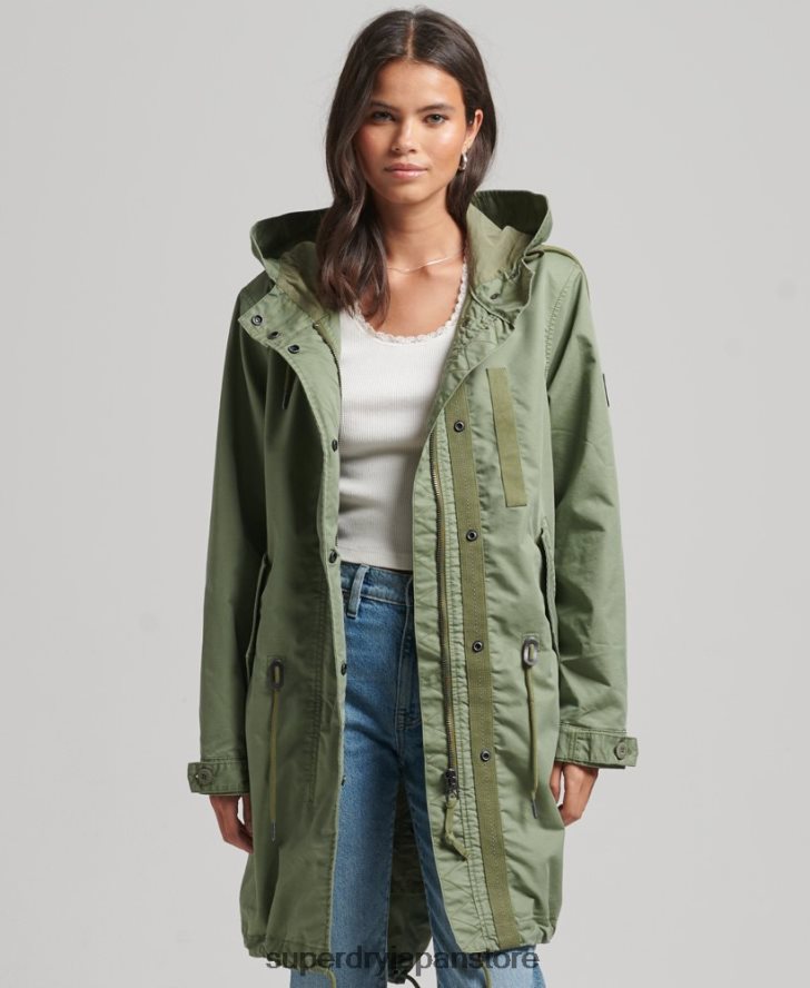フィールドパーカーコート 女性 Superdry 衣類 カーキ 2J62PZ5663