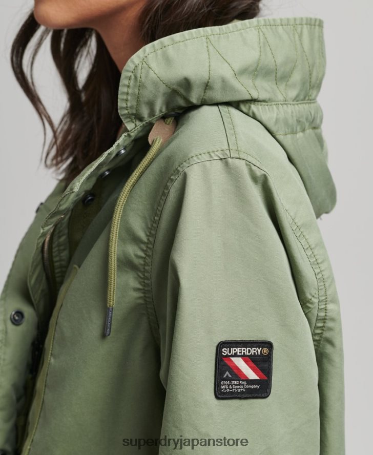 フィールドパーカーコート 女性 Superdry 衣類 カーキ 2J62PZ5663