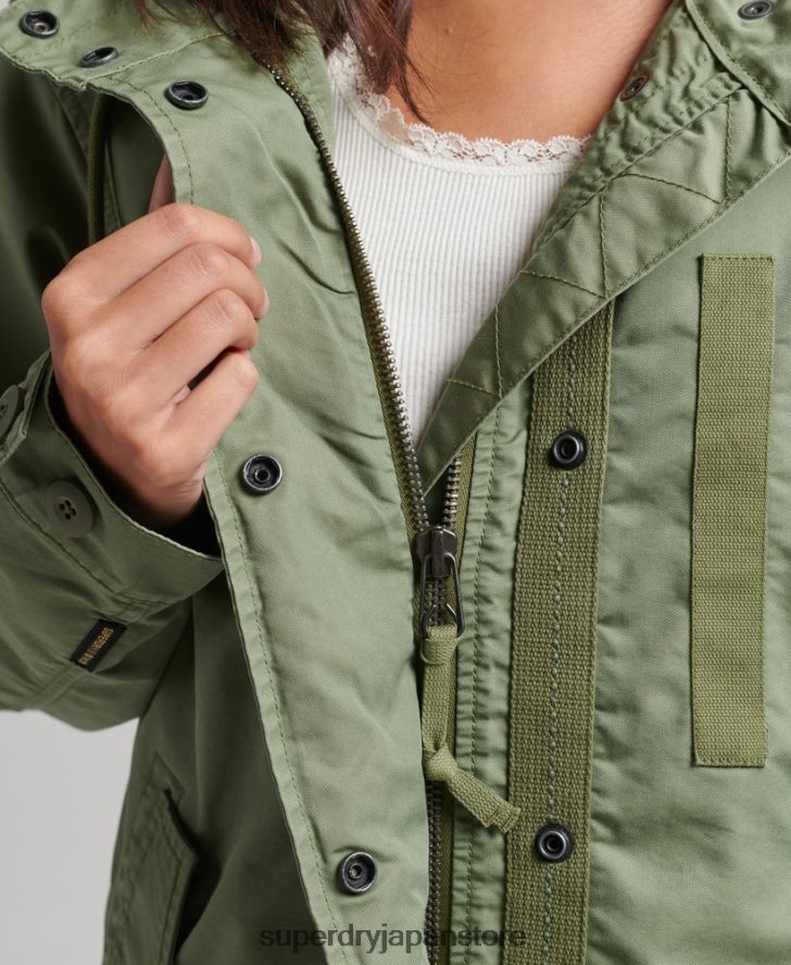 フィールドパーカーコート 女性 Superdry 衣類 カーキ 2J62PZ5663