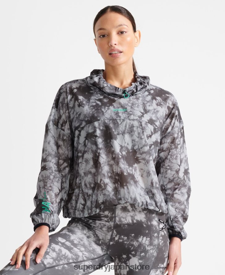ラン軽量レインシェル 女性 Superdry 衣類 グレー 2J62PZ5665